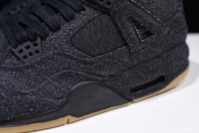 Rep 4 Jordan 'black' x AO2571-001 Air Levi's 0731